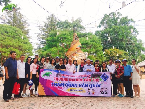 Hình ảnh đoàn Đại học Cần Thơ tham quan Hàn Quốc khởi hành 21-07-2018