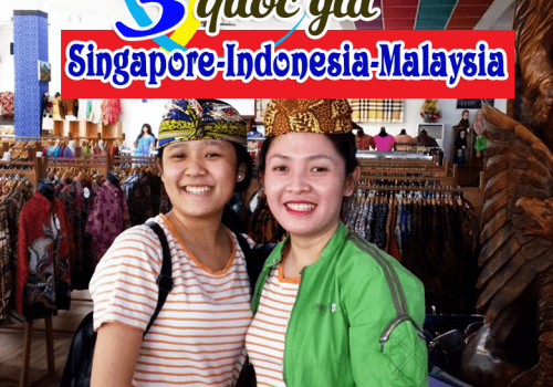 Kỷ niệm Tour 3 nước Singapore-Indonesia-Malaysia khởi hành ngày 19-12-2017