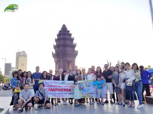 Hình ảnh kỷ niệm đoàn Campuchia khởi hành 27-4 tour Biển đảo và cao nguyên