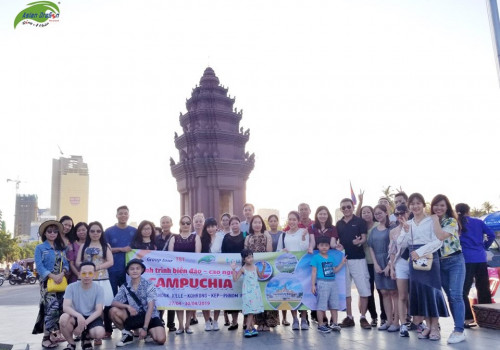 Hình ảnh kỷ niệm đoàn Campuchia khởi hành 27-4 tour Biển đảo và cao nguyên