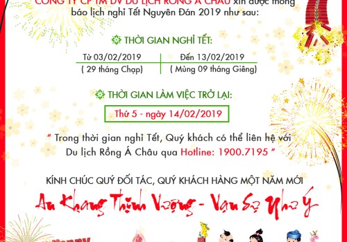 Thông báo lịch nghỉ Tết Nguyên Đán năm 2019