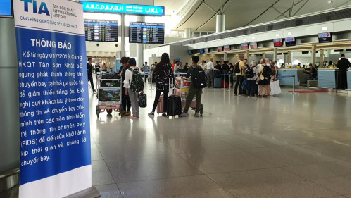 Sân bay Tân Sơn Nhất ngưng phát thanh thông tin chuyến bay để bớt ồn