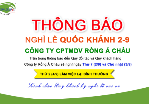 Thông báo nghỉ lễ Quốc khánh 2-9