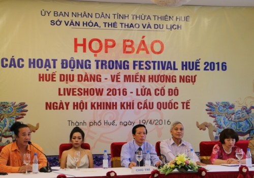 Họp báo công bố các chương trình tại Festival Huế 2016