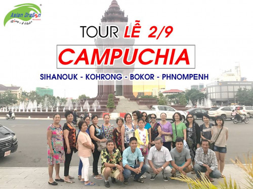 Hình ảnh đoàn tham quan Campuchia khởi hành dịp lễ 2-9