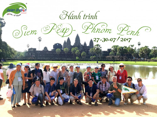 Hành trình Siêm Riệp - Phnompenh  khởi hành 27-07-2017