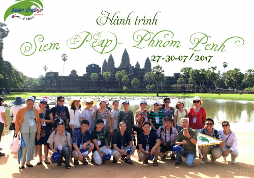 Hành trình Siêm Riệp - Phnompenh  khởi hành 27-07-2017