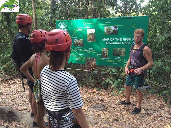 Du lịch campuchia: zipline kohrong