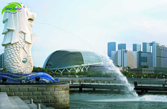 Du lịch Singapore: công viên sư tử biển Merlion Park