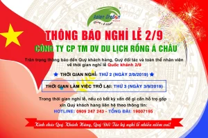 Thông báo nghỉ lễ 2/9