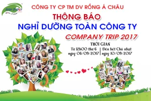 Thông báo nghỉ dưỡng toàn công ty năm 2017