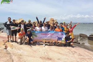 Chào mừng Công ty CP CN TĐ Tân Tiến vui chơi nghỉ dưỡng ở Lagi - Coco Beach 17-10-2019